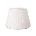 Linen Pembroke Pleated Shade — Snow