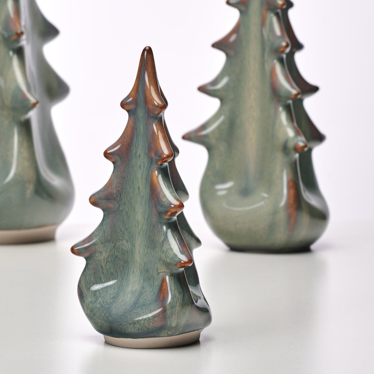 Pottery Evergreen Trio